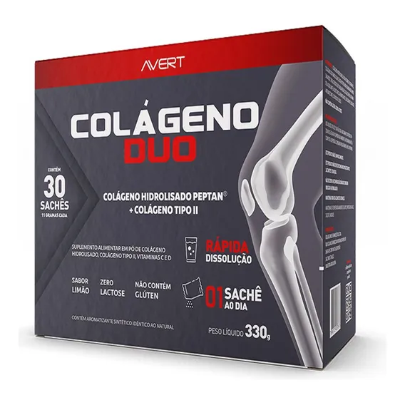 Suplemento Colágeno Duo 30 Sachês - Avert Foto 1
