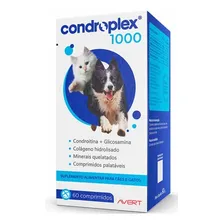 Suplemento Condroplex 1000 Avert Cães E Gatos 60 Comprimidos Foto  mini 1
