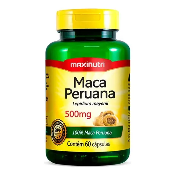 Suplemento Em Cápsula Maxinutri Maca Peruana Vitaminas Maca Peruana Em Pote De 100g 60 Un Foto 1