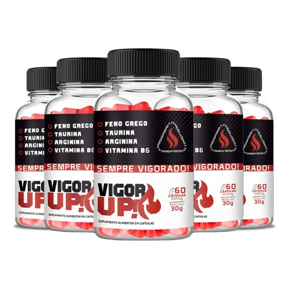 Suplemento Em Cápsula Vigor  Up Vigor Up Alimentar Vigor Up Em Pote De 30ml 60 Un  Pacote X 5 U Foto 1