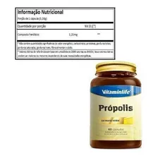 Suplemento Em Cápsulas Vitaminlife Vitaminas Própolis 60 Cap Foto mini 2