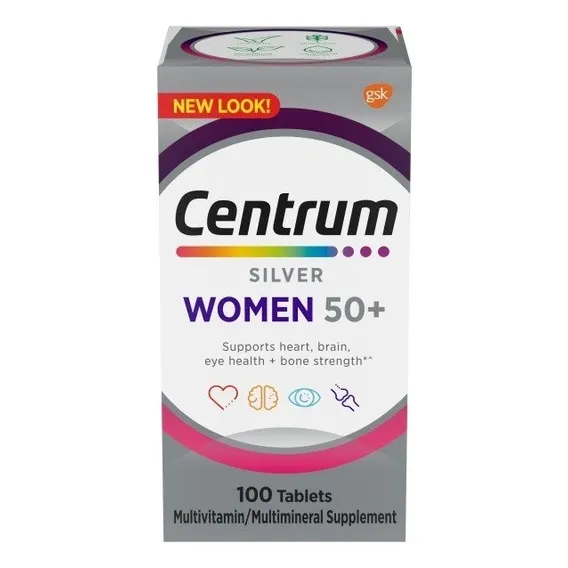 Suplemento Em Comprimidos Centrum Silver Silver Centrum Silver Women Vitaminas Centrum Silver Women 100 Un Foto 1