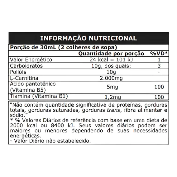 Suplemento Em Liquida Probi贸tica L-carnitina Sabor Morango De 400ml Foto 1