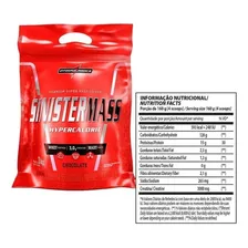 Suplemento em p贸 Integralm茅dica Sinister Mass Hipercal贸rico Sinister Mass carboidratos Hipercal贸rico Sinister Mass sabor chocolate em sach锚 de 3kg Foto mini 4