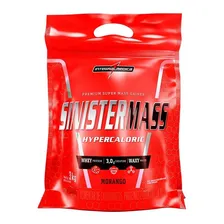Suplemento em pó Integralmédica Sinister Mass Hipercalórico Sinister Mass carboidratos Hipercalórico Sinister Mass sabor morango em sachê de 3kg Foto  mini 1