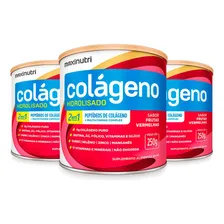 Suplemento Em Pó Maxinutri Colágeno Hidrolisado Pó Colágeno Hidrolisado 2 Em 1 Colágeno Colágeno Hidrolisado 2 Em 1 Sabor Frutas Vermelhas Em Lata De 800g Pacote X 3 U Foto mini 1