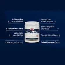 Suplemento Em Pó Vitafor  Glutamax Glutamina Glutamax Sabor  Neutro Em Pote De 300ml 2 Un Foto mini  3