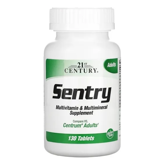 Suplemento Em Tabletes 21st Century MultivitamÃnico E Multimineral Sentry Em Frasco De 200g 130 Un Foto 1