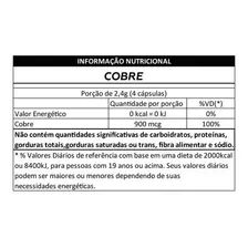Suplemento Mineral Cobre Quelato 8975mcg 60 Cápsulas Apisnutri Foto mini  2
