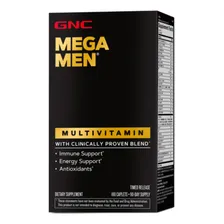Suplemento Multivitamínico Mega Men GNC Pote com 180 Cápsulas Foto  mini 1