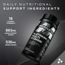 Suplemento multivitamínico MuscleTech Platinum Multivitamínico Multivitamínico e Mineral Foto mini  2