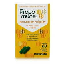 Suplemento Propomune Extrato Própolis Maxinutri 60 Cápsulas Foto mini  3