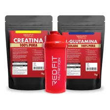 Suplemento Red Fit Nutrition Creatina 1kg L-glutamina 1kg Sabor Natural Foto mini 1