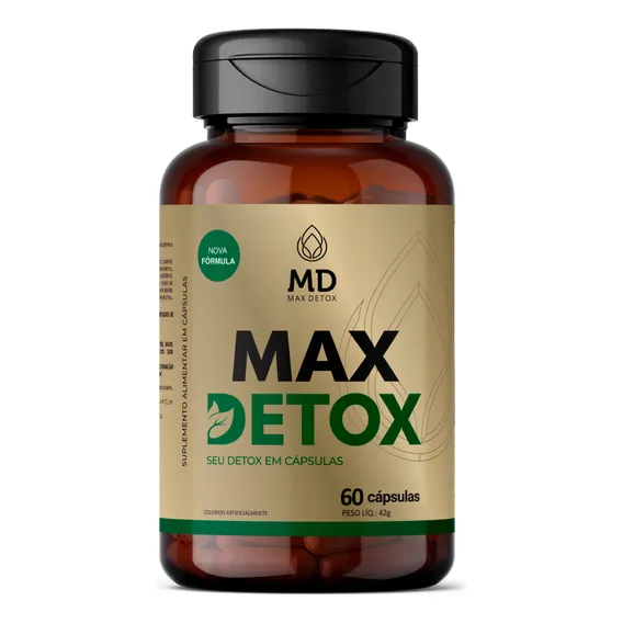 Suplemento VitamĂnico Detox Em Cápsulas 60 Caps - Max Detox Foto 1