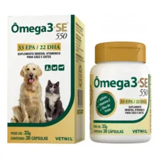 Suplemento Vitamínico Vetnil Omega 3 + Se 550 Cães E Gatos Foto mini  2
