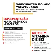 Suplemento Whey Isolado Stevia 24g Proteína Morango 900g Foto mini 4