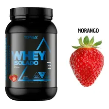 Suplemento Whey Isolado Stevia 24g Proteína Morango 900g Foto mini 1