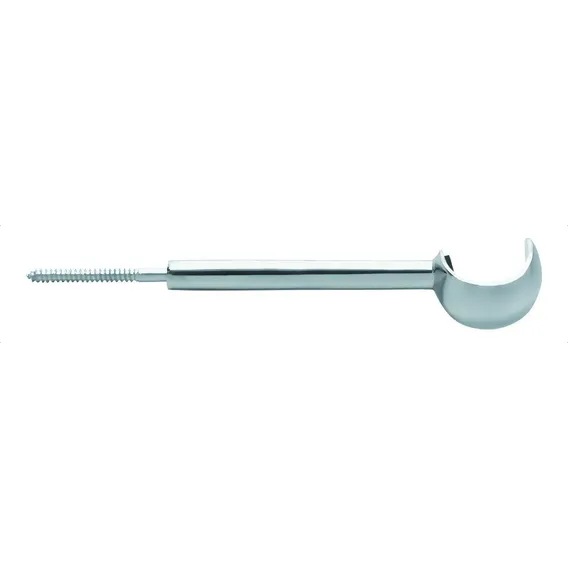 Suporte 28mm Com Haste De 7cm Cromado Alumínio ( Peça ) Foto 1