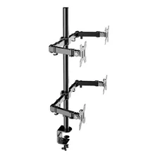 Suporte 4 Monitor Tela Articulado 14 A 32 Até 40kg Reforçado Cor Preto Foto mini 2