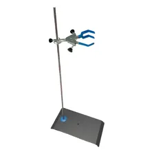 Suporte 70cm + Garra Pinça 3 Dedos Para Condensador Com Mufa Foto  mini 1