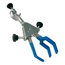 Suporte 70cm + Garra Pinça 3 Dedos Para Condensador Com Mufa Foto mini  3
