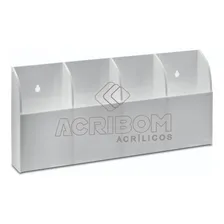 Suporte Acrílico Branco Para Controle Remoto - 4 Controles Foto mini  2