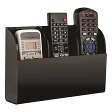Suporte AcrÃlico Triplo Para Controle Remoto Preto Foto mini 1