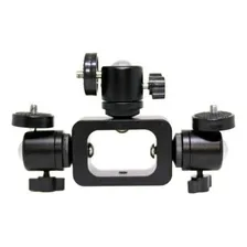 Suporte Adaptador Para Encaixe De 3 Acessórios Fotográficos Cor Preto Foto mini 3