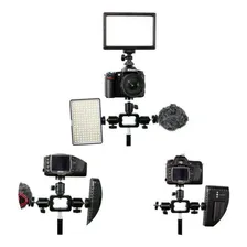 Suporte Adaptador Para Encaixe De 3 Acessórios Fotográficos Cor Preto Foto mini 4
