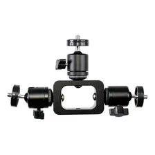 Suporte Adaptador Para Encaixe De 3 Acessórios Fotográficos Cor Preto Foto mini 1