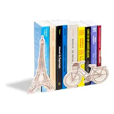 Suporte Aparador De Livro Dvd Cds - Paris Torre Eiffel Cor Bege Foto mini 1