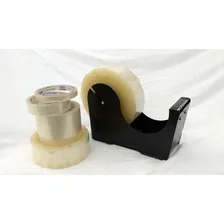 Suporte Aplicador Dispenser Fita Adesiva Aço 500 Metros. Cor Preto Foto mini 3