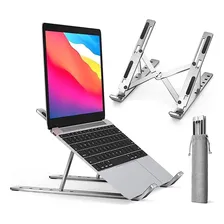Suporte Apoio Base Ergonômico Regulável Aço Notebook/tablett Foto mini 3
