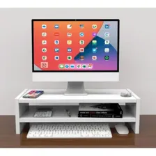Suporte Apoio Base Para Notebook Escritório Monitores Mesa Cor Branco Foto mini  3