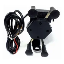 Suporte Aranha Carregador Moto Celular Fixa Retrovisor- Usb Foto mini 2