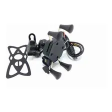 Suporte Aranha Carregador Moto Celular Fixa Retrovisor- Usb Foto mini 4