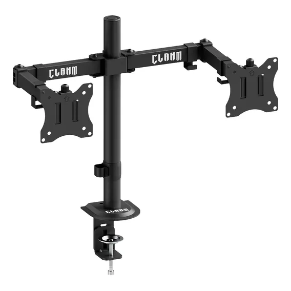 Suporte Articulado 2 Monitores 17 A 32 Com Base Morsa E Fixa Cor Preto Foto 1