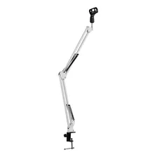 Suporte Articulado Grande Para Microfone Profissional Branco Foto mini  2