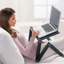 Suporte Articulado Mesinha Tablet Notebook Com Mousepad Vexz Cor Preto Foto mini 4