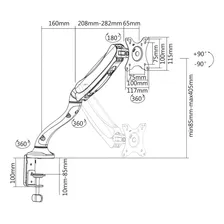 Suporte Articulado SBRM713 de mesa para TV/Monitor de 13