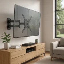 Suporte Articulado Tri Articulado | Suporte Tv Parede Tv | Braço Longo Com Ajuste De Inclinação E Rotação Tv | Aço Carbono Reforçado | Kit  | Para Tv 10 a 55 Polegadas Foto mini  3