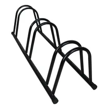 Suporte Bicicletário Galvanizado Chão 3 Vaga Single Altmayer Cor Preto Foto mini 1