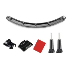 Suporte Braço Extensor Haste Capacete Arm Curvo Go Pro Sjcam Cor Preto Foto  mini 1