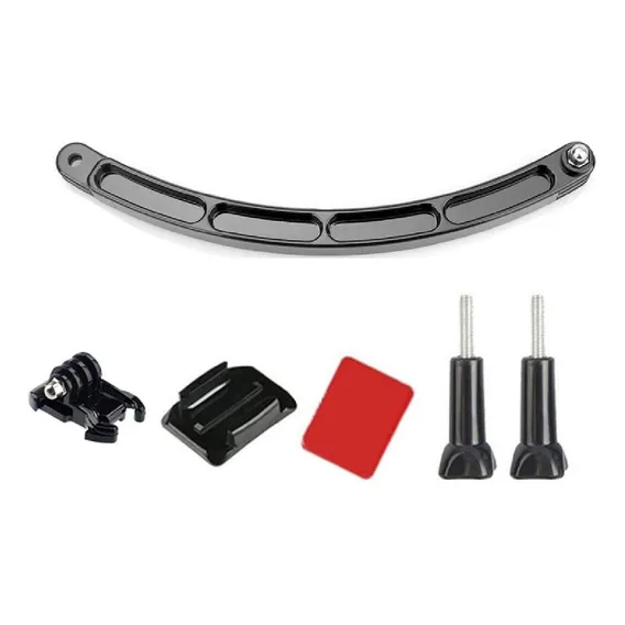 Suporte Braço Extensor Haste Capacete Arm Curvo Go Pro Sjcam Cor Preto Foto 1
