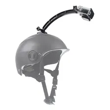 Suporte Braço Extensor Haste Capacete Arm Curvo Go Pro Sjcam Cor Preto Foto mini 4