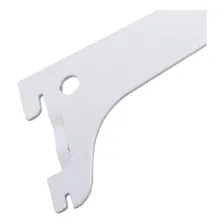 Suporte Branco De 20 Cm Sem Aba Trilho Cremalheira 5 Un Foto mini  2