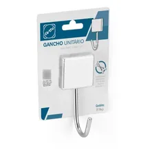 Suporte Cabide Gancho Porta Toalha Parede Banheiro Cromado Foto mini  3