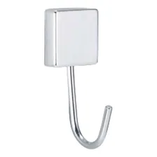 Suporte Cabide Gancho Porta Toalha Parede Banheiro Cromado Foto  mini 1