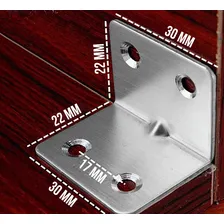 Suporte Cantoneira Para Móveis Reforço Fixador Kit 50 Peças Foto mini 4