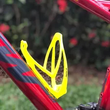 Suporte Caramanhola Garrafa Bike Tsw Nylon Cores Bicicleta Cor Amarelo Foto mini 4